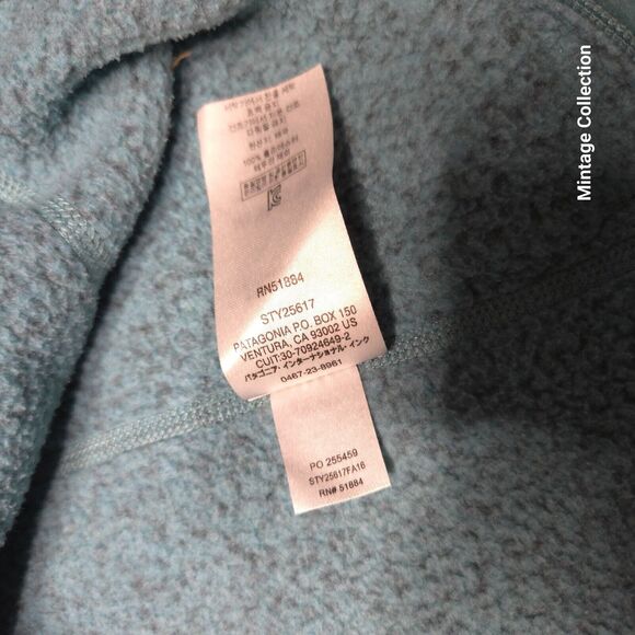 Patagonia Better Sweater Women's Teal Fleece 1/4 Quarter Zip Pullover Jacket S - Picture 6 of 10
